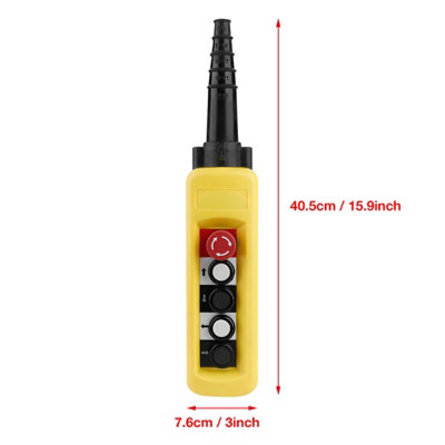 4-Button Pendant Controller for Crane Chain Hoist with Push Button Switch