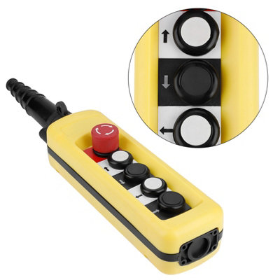 4-Button Pendant Controller for Crane Chain Hoist with Push Button Switch