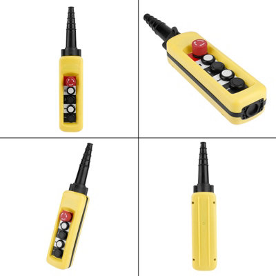 4-Button Pendant Controller for Crane Chain Hoist with Push Button Switch