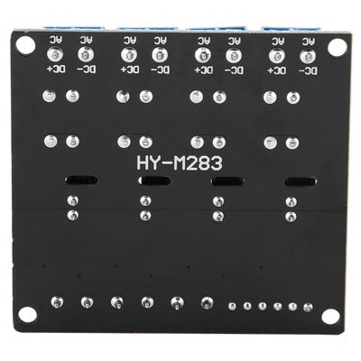 4 Channels Solid State Relay Module DC-AC 5V High Level Trigger with Fuse 2A