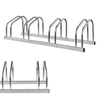 4 Cycle Bike Steel Pipe Parking Stand Rack Floor Storage