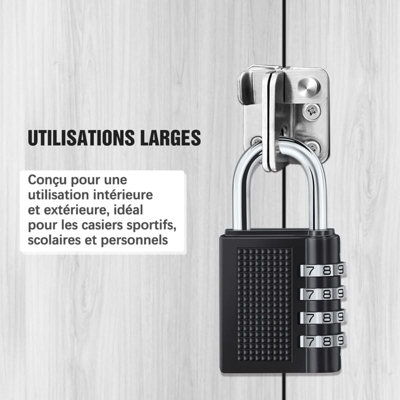 4 Digit Combination Lock Number Code Lock for Gym School Gate Shed ...