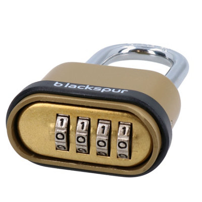 4 Digit Long Hardened Shackle Combination Padlock Security Lock Secure 2pk