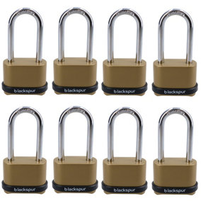 4 Digit Long Hardened Shackle Combination Padlock Security Lock Secure 8pk