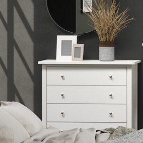 4 drawer chest of drawers  - Como White