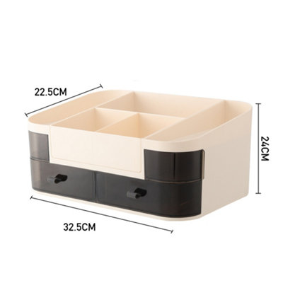4 Drawer Green Makeup Organizer Cosmetics Storage Box for Dresser Bedroom Bathroom - 5