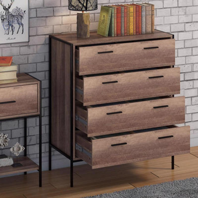 4 Drawer Industrial Inspire Chest Of Drawers