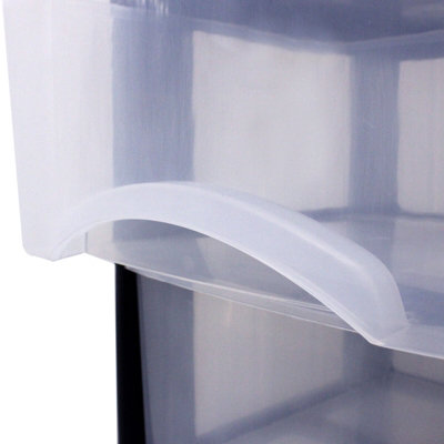 4 Drawer Large Plastic Storage Drawer Tower - Home, Offices and ...