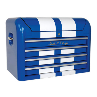 4 Drawer Retro Style Tool Chest / Top Box Module (Sealey AP28102BWS) - 5