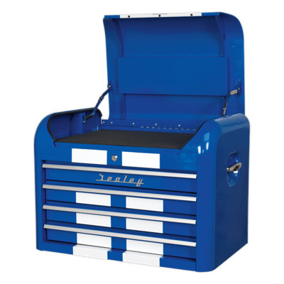 4 Drawer Retro Style Tool Chest / Top Box Module (Sealey AP28102BWS) - 7