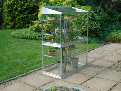 4 Feet Growhouse - Aluminium/Glass - L121 x W65 x H149 cm - Racing Green - 4