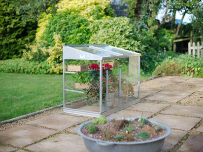 4 Feet Half Growhouse - Aluminium/Glass - L121 x W65 x H76 cm - Anthracite - 4