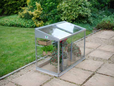 4 Feet Half Growhouse - Aluminium/Glass - L121 x W65 x H76 cm - Anthracite - 5