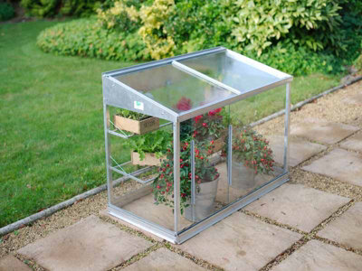 4 Feet Half Growhouse - Aluminium/Glass - L121 x W65 x H76 cm - Anthracite - 6