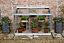 4 Feet Half Wall Frame/Growhouse - Glass - L121 x W63 x H76 cm - Cotswold Green