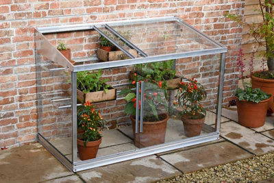 4 Feet Half Wall Frame/Growhouse - Glass - L121 x W63 x H76 cm - Without Coating - 5