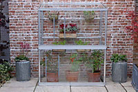4 Feet Wall Frame/Growhouse - Aluminium/Glass - L121 x W63 x H149 cm - Anthracite