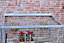 4 Feet Wall Frame/Growhouse - Aluminium/Glass - L121 x W63 x H149 cm - Chestnut Brown