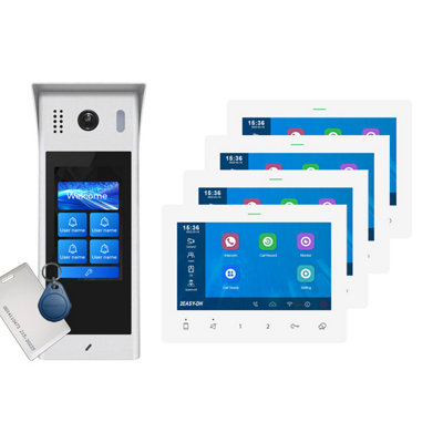4-Flat Direct Call Door Entry System StarLight
