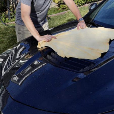 4 Foot Square Genuine Chamois Leather