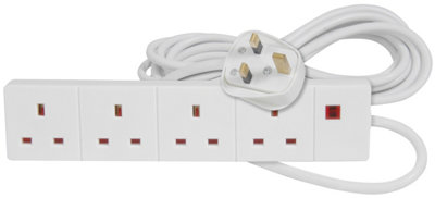 4 Gang Extension Lead, 1 metre