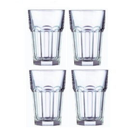 4 Hiball Drinks Glasses American Tumblers Cocktail Mixer Drinking Glass 12oz