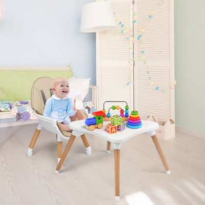 4 in 1 Baby High Chair Infant Child Feeding Seat Highchair w Food