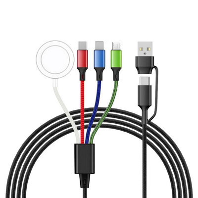 4-in-1 Braided Wire Suitable For Wireless Magnetization And Data Cable ...