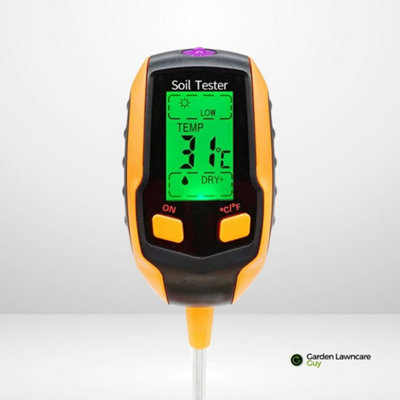 4-in-1 Digital Soil Moisture Meter for Lawns and Plants with PH/Temperature/Moisture/Light - 5