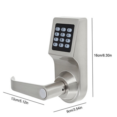 4-in-1 Electronic Door Lock: Secure Entry with Password, RF Card, Remote Control & Key
