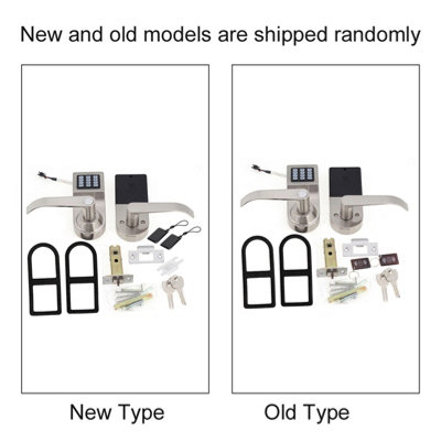 4-in-1 Electronic Door Lock: Secure Entry with Password, RF Card, Remote Control & Key
