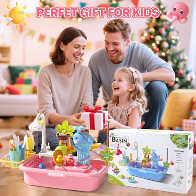 Kitchen Sink Faucet Kids Toy Replacement Sink Faucet Pretend Play Kids Toy With Running Water