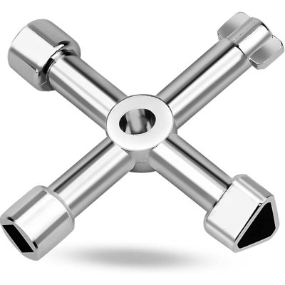 4 in 1 Multi Wrench Four Way Cross Triangle Universal Tool for ...