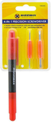 4 In 1 Precision Screwdriver Set Flat Philips Slotted Hand Tool Kit Repair Diy