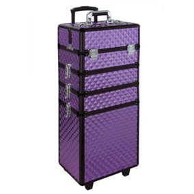 4 in 1 Professional Cosmetic Makeup Suitcase Travel Case