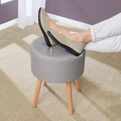 4-in-1 Storage Stool - Footrest, Side table, Seat and Store