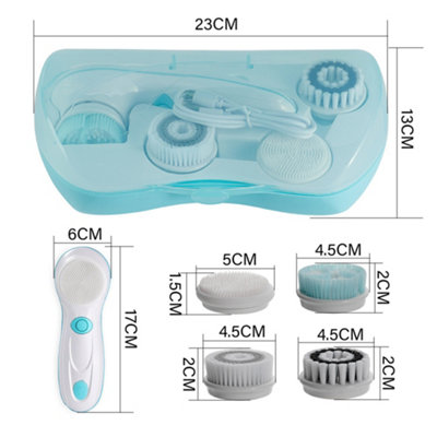proactiv plus+Cleansing Brush セット 4 in 1 Waterproof Electric Facial Cleansing Brush Set with 4 Brush