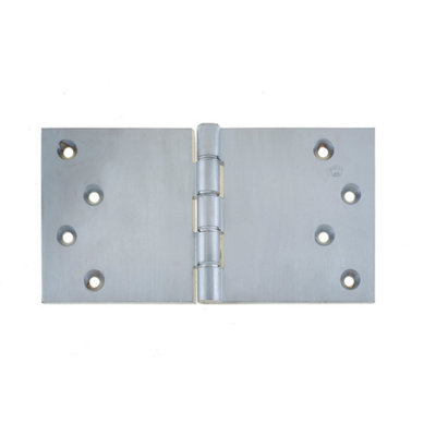 4 Inch (102 x 200mm) Lacquered Projection Hinge - Satin Chrome (Sold in Pairs)
