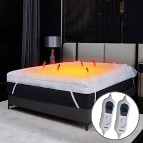4 Inch Luxury Thick Heated Mattress Topper