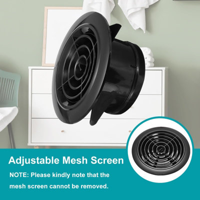 4-inch round air vent, Adjustable ABS soffit vents, Ceiling vent covers ...