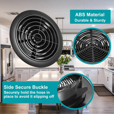 4-inch round air vent, Adjustable ABS soffit vents, Ceiling vent covers ...