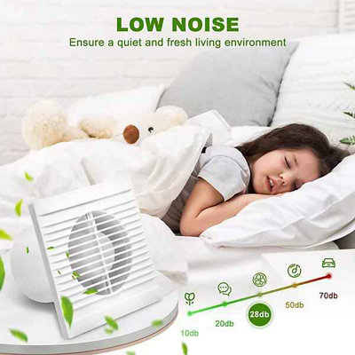 4 Inch Wall Mounted Low Noise Extractor Ventilation Exhaust Fan for ...