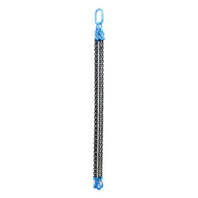 4 Leg Lifting Chain Sling with Clevis Grab Hook 2 Metre 10mm Chain WLL 6.7 Ton