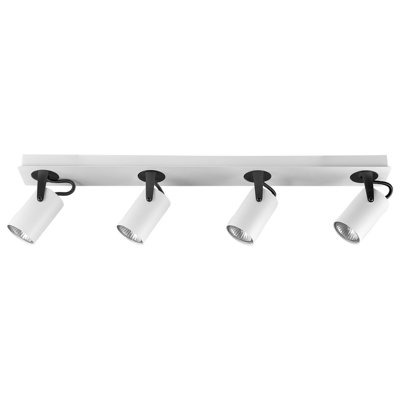 4 Light Spotlight KLIP Adjustable Metal White