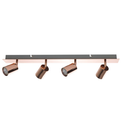 4 Light Spotlight TIGRIS Adjustable Metal Copper