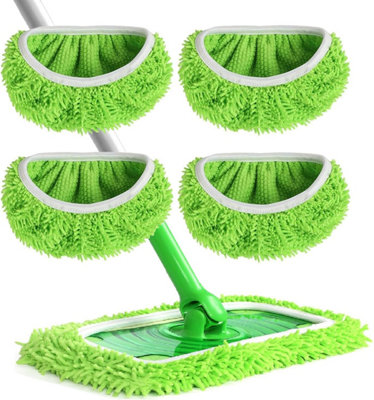 4 micro mop cloths Reusable suitable for Swiffer Sweeper Wet and dry ...