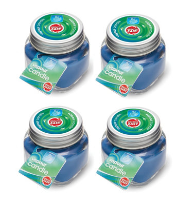 4 Mini Menthol Vapour Candles Room Decongestant Cold Flu Soothing Eucalyptol