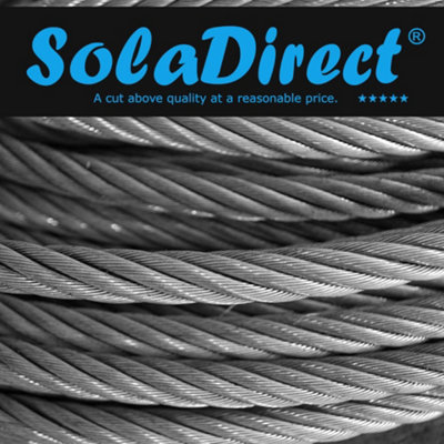 4 mm Thick Wire Rope Wire Cable - 50 metres / 164.04 ft - Galvanised ...