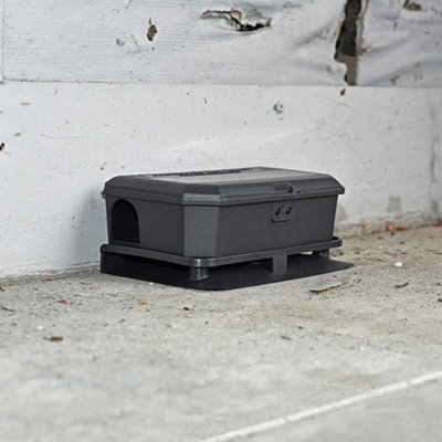 4 Mouse Bait Boxes with Security Key & 300g Brodifacoum 0.0025% Block Professional Mouse Control Fast Acting Pest Control Solution