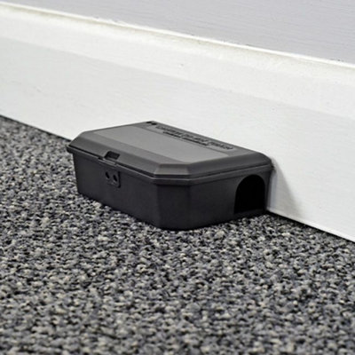 4 Mouse Bait Boxes with Security Key & 300g Brodifacoum 0.0025% Block Professional Mouse Control Fast Acting Pest Control Solution